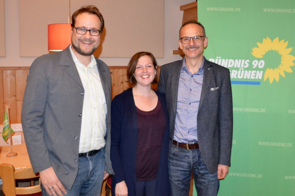 Vorstand des OV Lichtenau und Sachsen b.A.: Philipp Schwertner, Corina Fahnenschmidt und Manfred Eschenbacher (v.l.) 