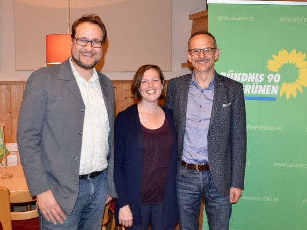 Vorstand des OV Lichtenau und Sachsen b.A.: Philipp Schwertner, Corina Fahnenschmidt und Manfred Eschenbacher (v.l.) 