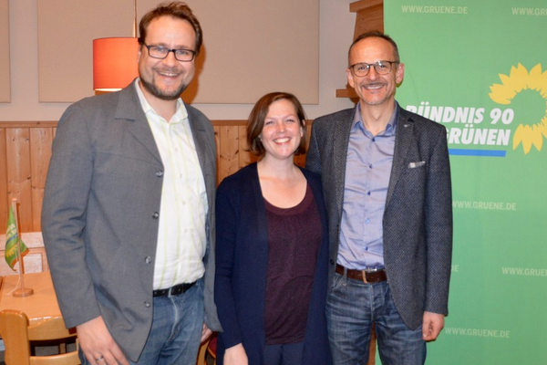 Vorstand des OV Lichtenau und Sachsen b.A.: Philipp Schwertner, Corina Fahnenschmidt und Manfred Eschenbacher (v.l.)