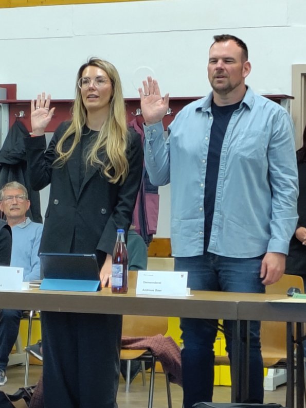 Thereas Magerl und Andreas Baer werden vereidigt