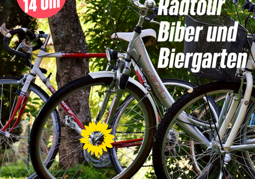 Sharepic für die Radtour Biber und Biergarten am 09.10.2022 um 14:00  