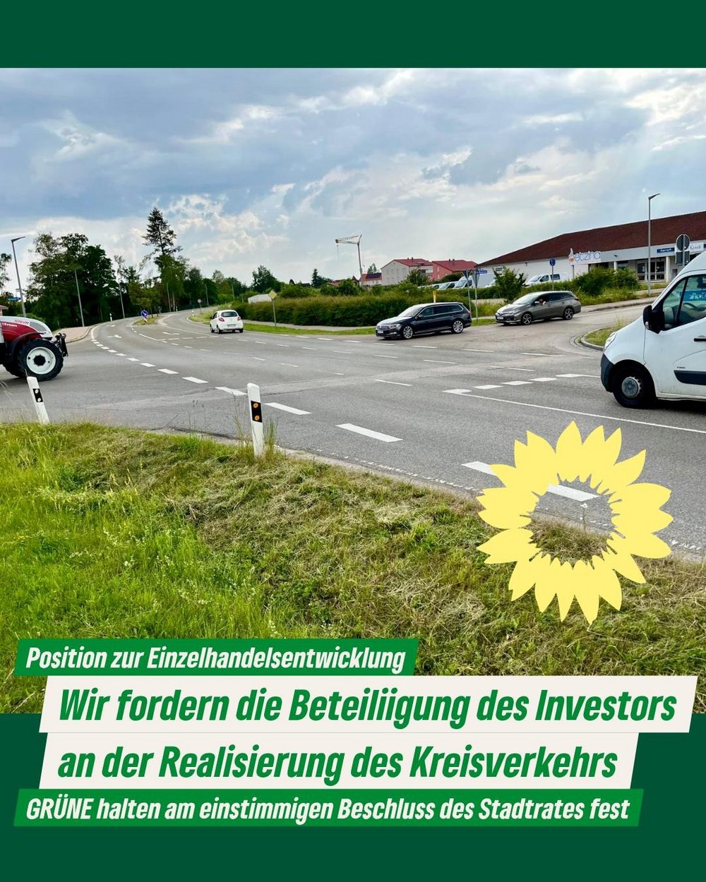 Bild, das die Kreuzung am Martinsberg zeigt