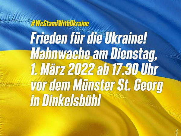 We stand with Ukraine! jorono / pixabay